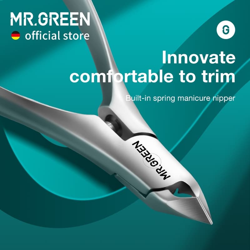 Mr.green กรรไกรตัดหนังกําพร้า นวัตกรรมใหม่ กรรไกรตัดหนังกําพร้า ในตัว สปริง ปัตตาเลี่ยน ตัดหนังกําพร้าที่ตายแล้ว เครื่องมือความงามทําเล็บ