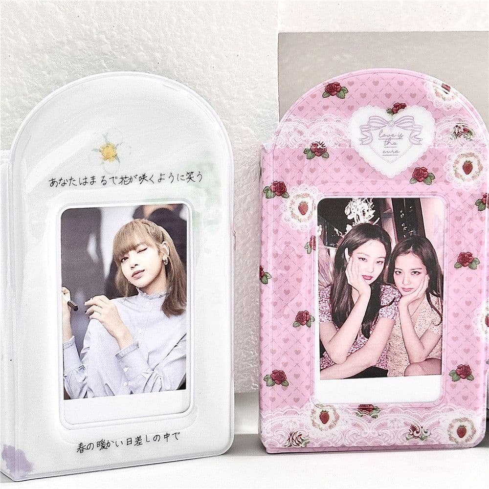 Ins Style Fresh Rose 10 ซม.โพลารอยด์มินิอัลบั้มรูปหัวเข็มขัดอัลบั้ม Aidou การ์ดขนาดเล็กหนังสือการ์ดกระเป๋า