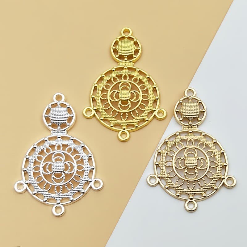 20pcs โลหะผสมที่มีรูพรุนเชื่อมต่อจี้ DIY เครื่องประดับขายส่ง