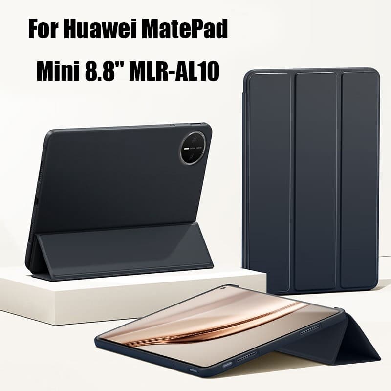 สําหรับ Huawei MatePad Mini 8.8 2026 Soft Case MLR-AL10 Trifold Stand Ultra thin Casing Book Cover
