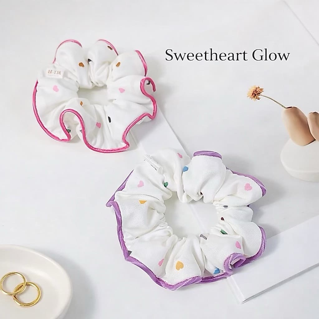 ยางรัดผม •BK-TIN HANDMADE• Sweetheart Glow 💖