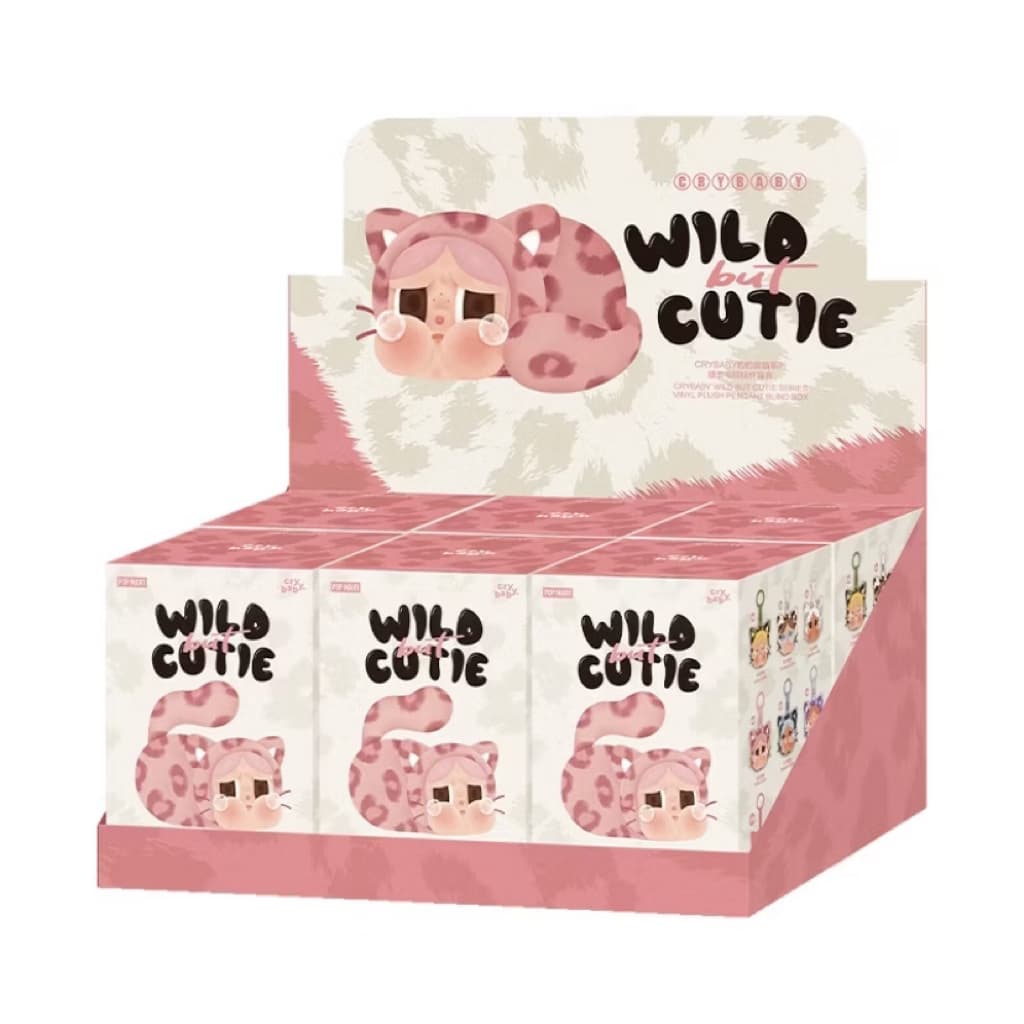 มีของแถม🎁พร้อมส่ง ⚡️ ยกbox ในซีล POP MART CRYBABY Wild but Cutie Series - Vinyl Plush Pendant Blind Box